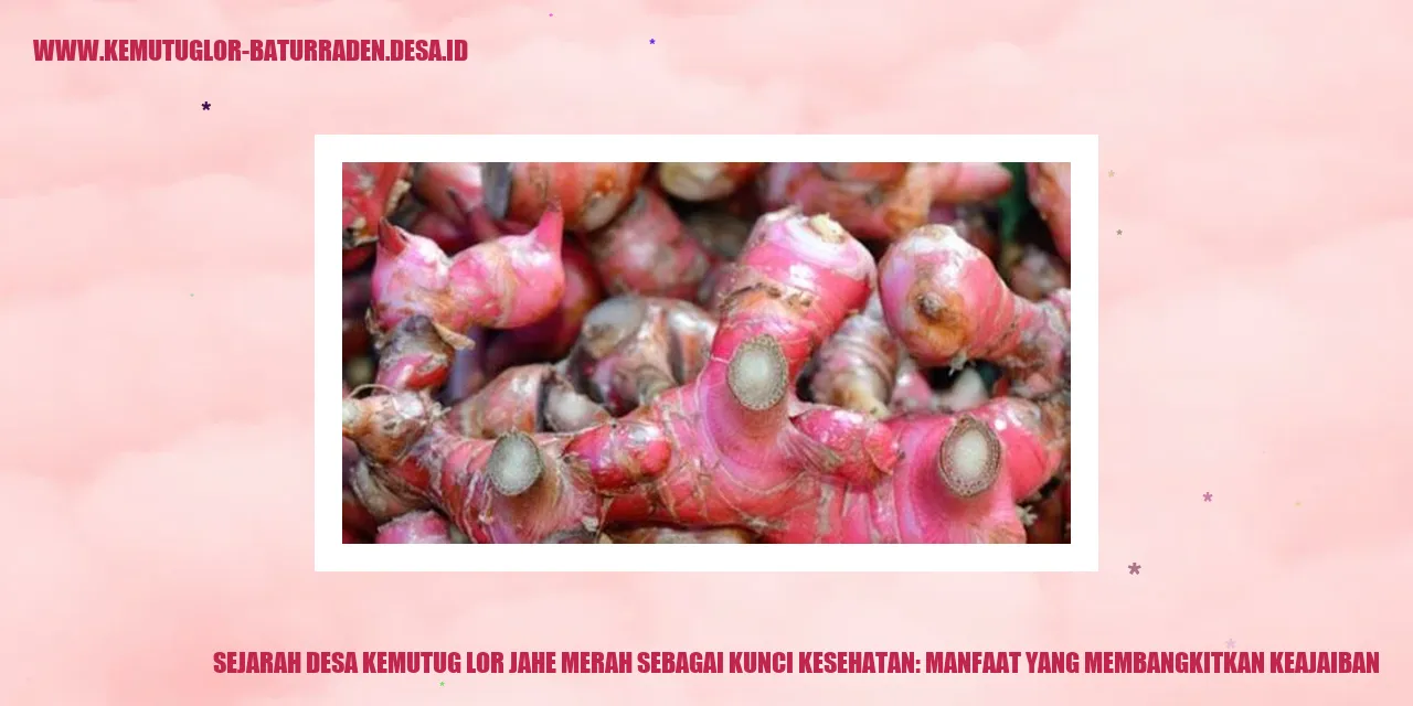 gambar jahe merah
