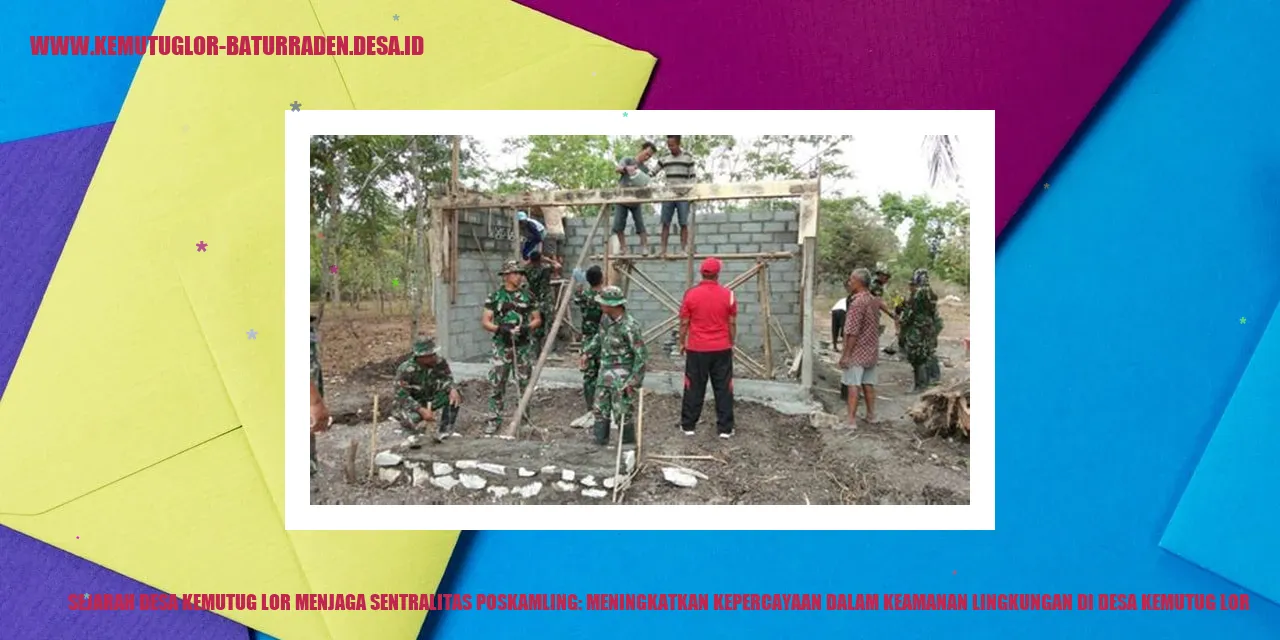 Sejarah Desa Kemutug Lor Menjaga Sentralitas Poskamling