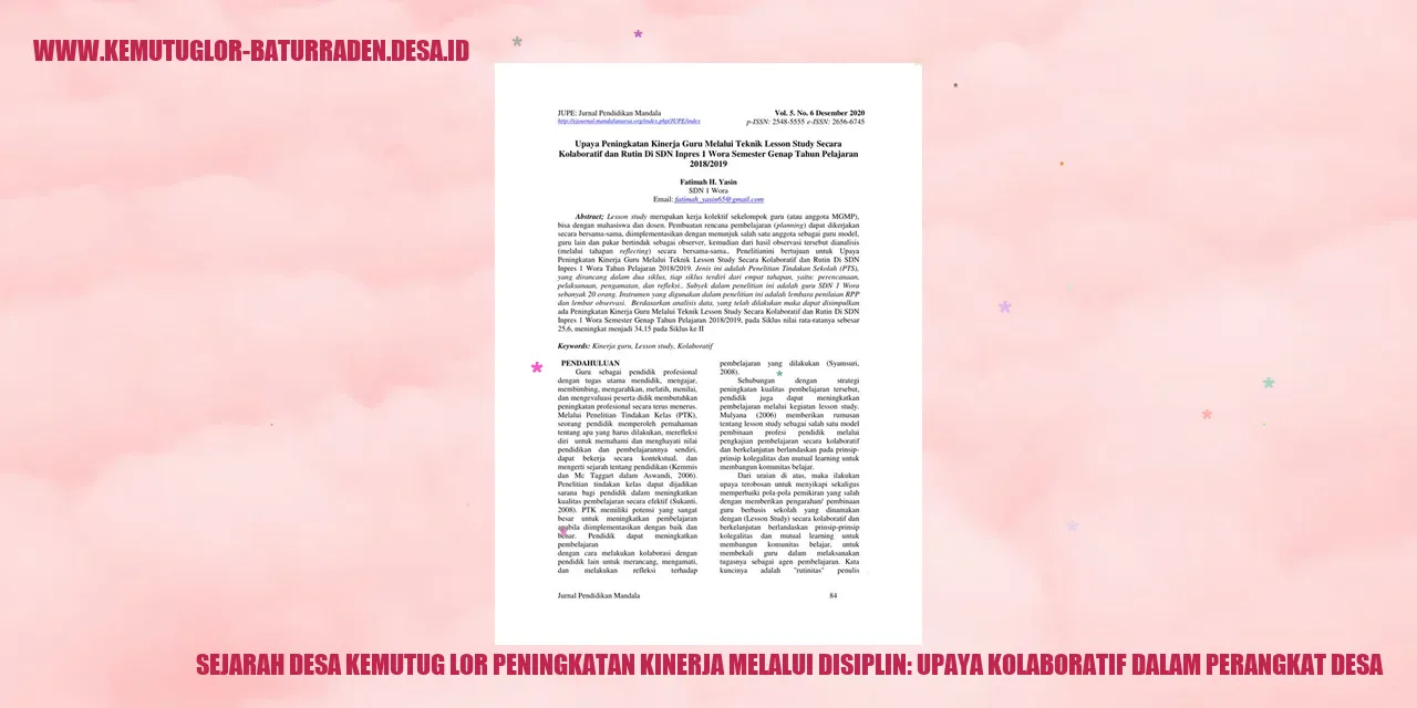 Sejarah Desa Kemutug Lor