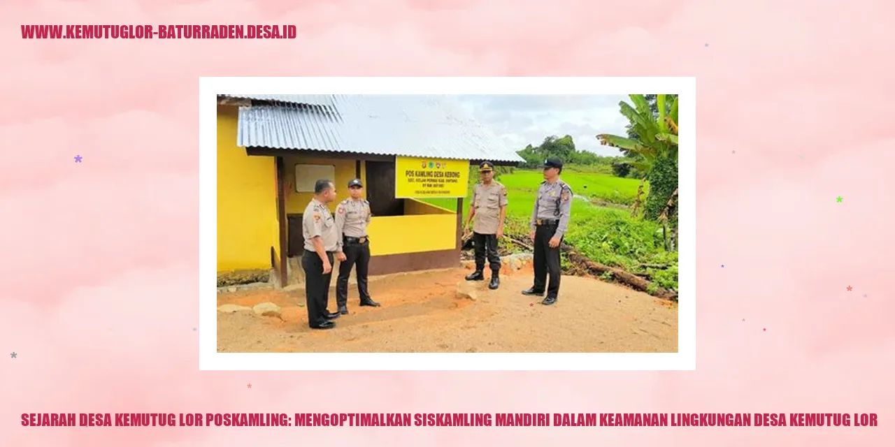 Sejarah Desa Kemutug Lor Poskamling