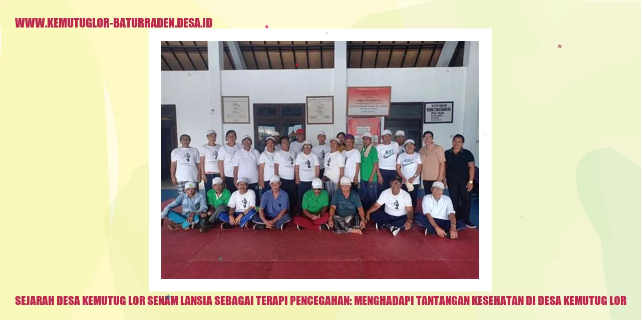 Senam Lansia di Desa Kemutug Lor