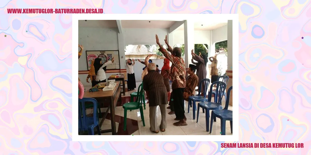Senam Lansia di Desa Kemutug Lor