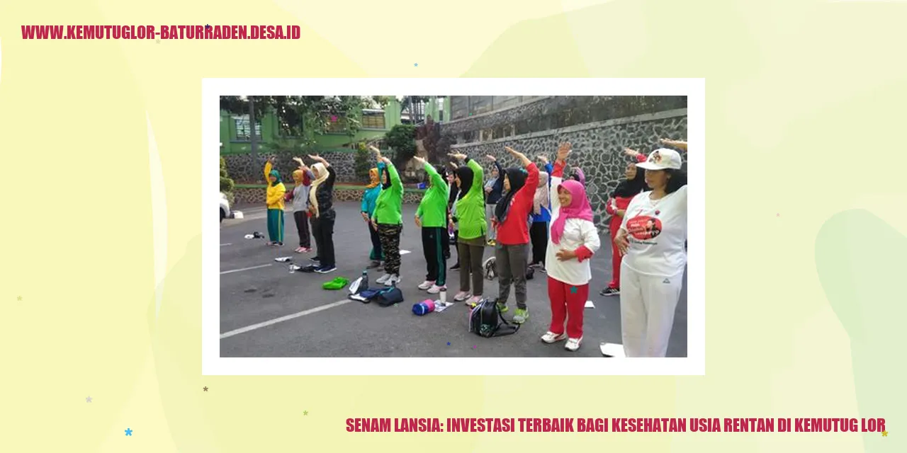 Senam Lansia: Investasi Terbaik bagi Kesehatan Usia Rentan di kemutug lor